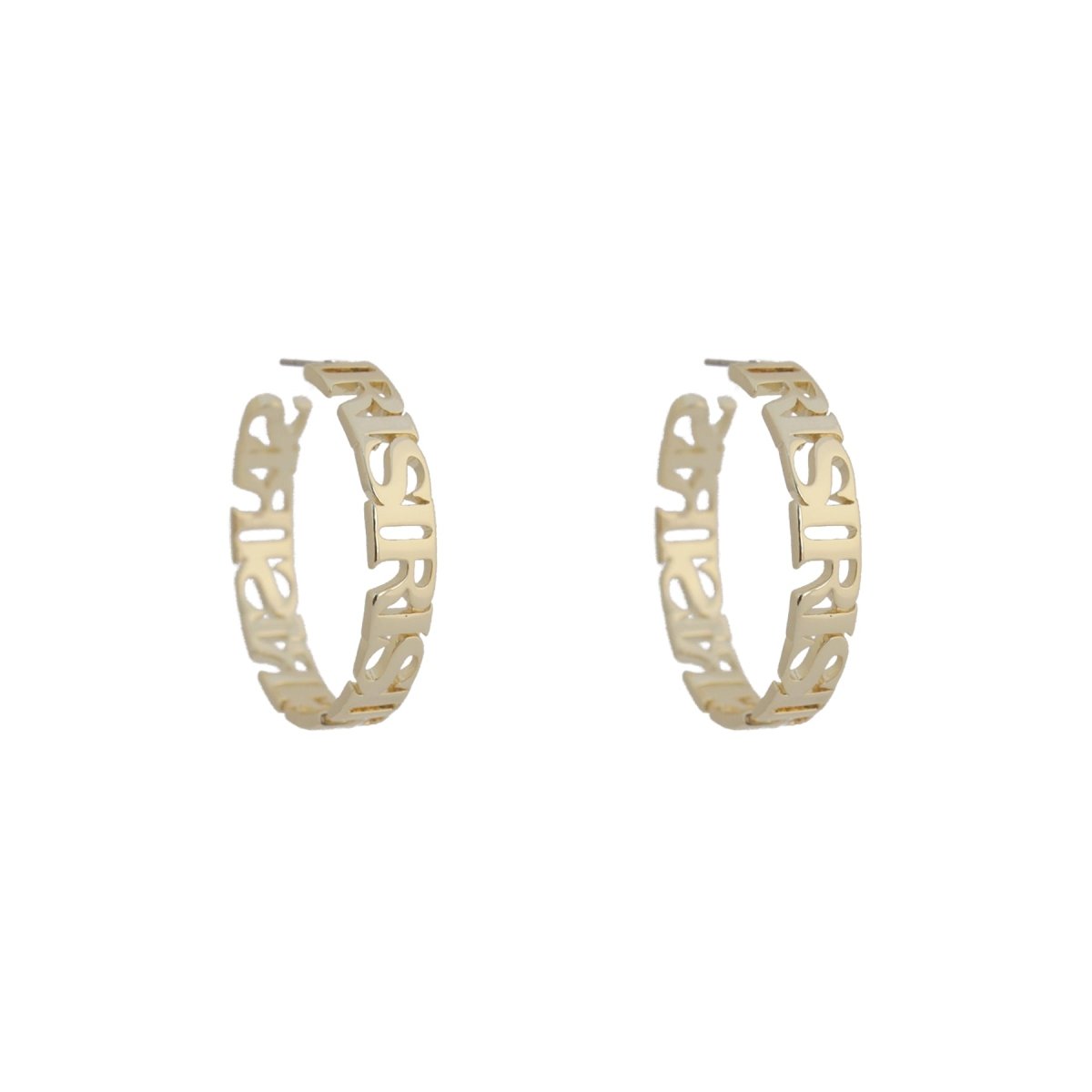 Iris Pageant Hoop Earrings Medium Earrings by Rahya Jewelry Design – Don't Panic Shoes