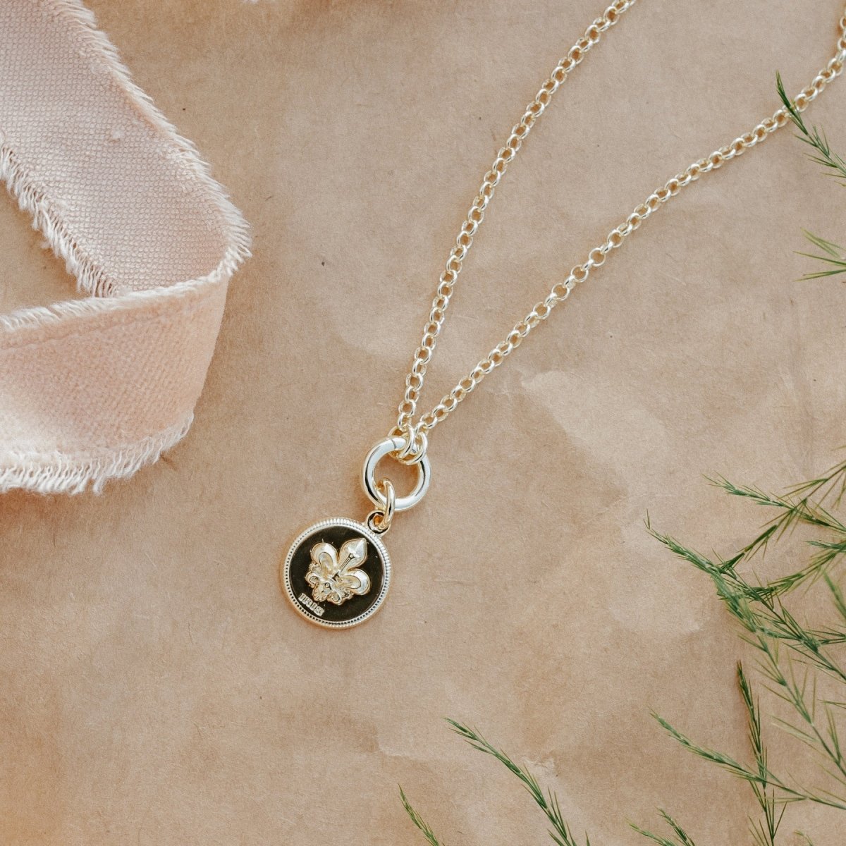 Iris Poydras Necklace With Mini St. Charles Pendant Necklaces by Rahya Jewelry Design – Don't Panic Shoes