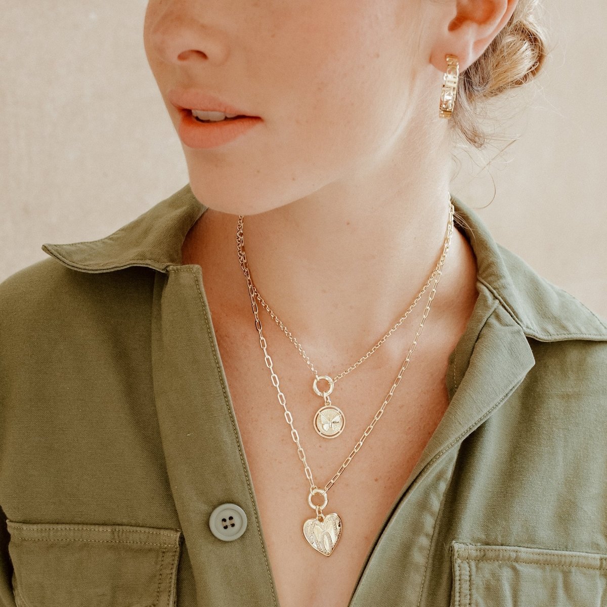 Iris Short Claiborne Necklace With Koi Heart Pendant Necklaces by Rahya Jewelry Design – Don't Panic Shoes