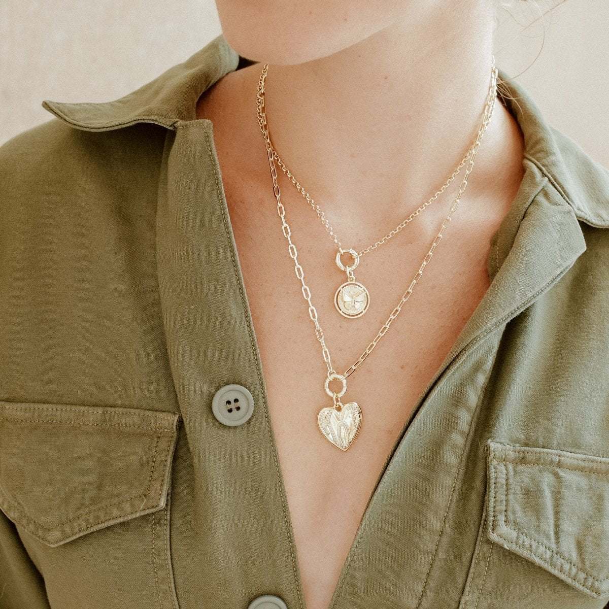 Iris Short Claiborne Necklace With Koi Heart Pendant Necklaces by Rahya Jewelry Design – Don't Panic Shoes