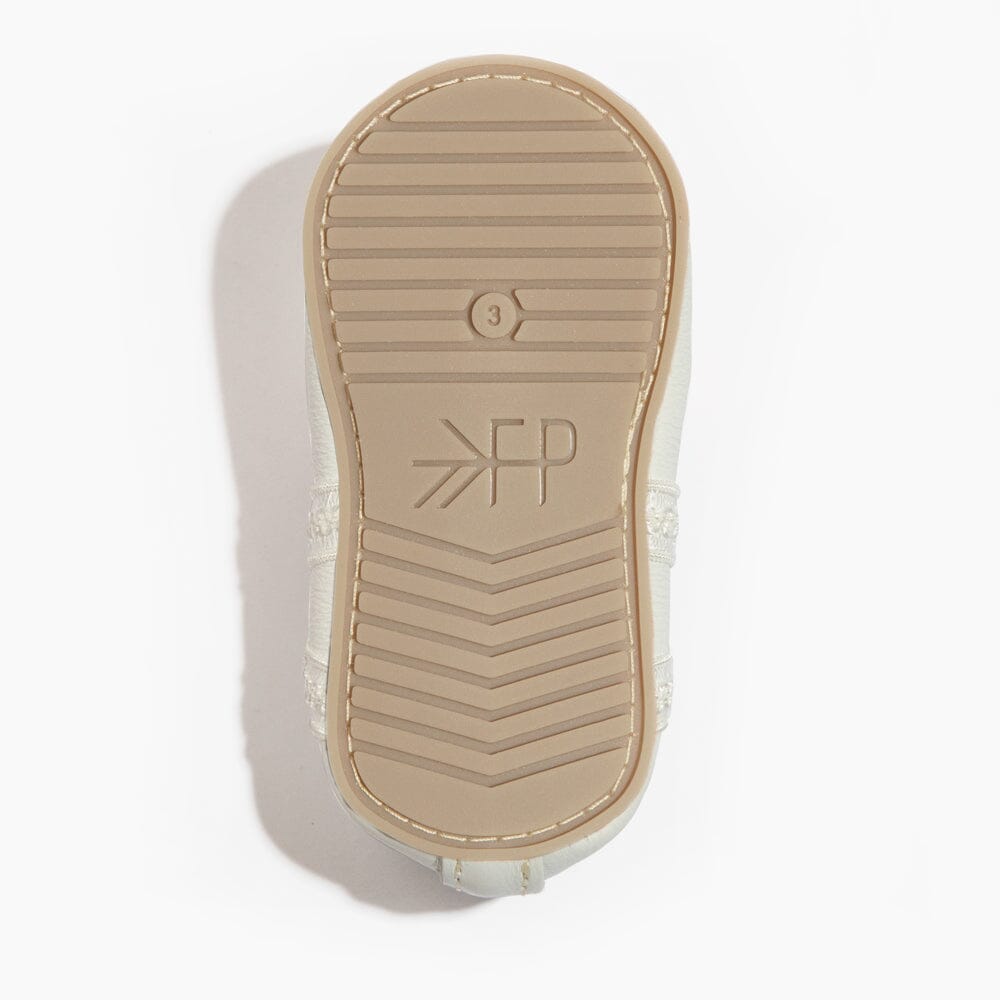 Ivory Lace Ballet Slipper Baby Shoe Ballet Slipper by Freshly Picked – Don't Panic Shoes