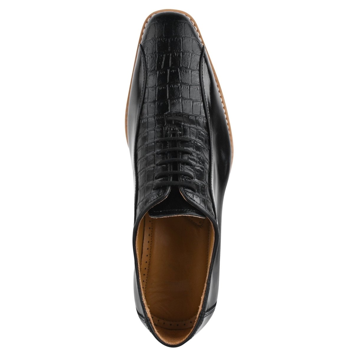 Jacob Small Croco Texture Casual Oxford Style Dress Shoes For Men Shoes by Libertyzeno – Don't Panic Shoes