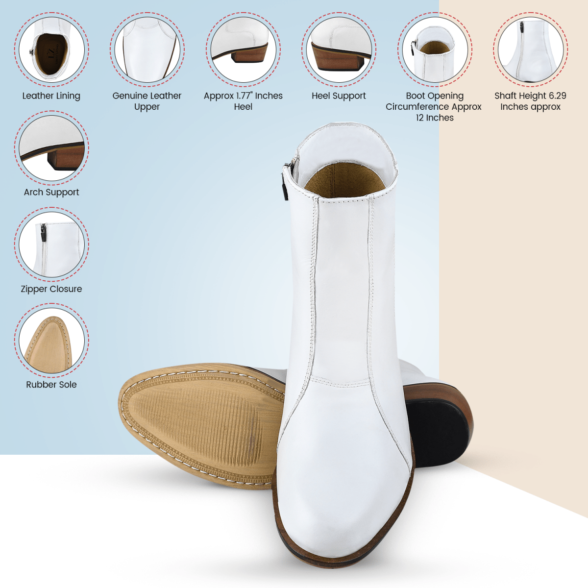 Jazzy Jackman Leather Ankle Length Boots For Men Boots by Libertyzeno – Don't Panic Shoes