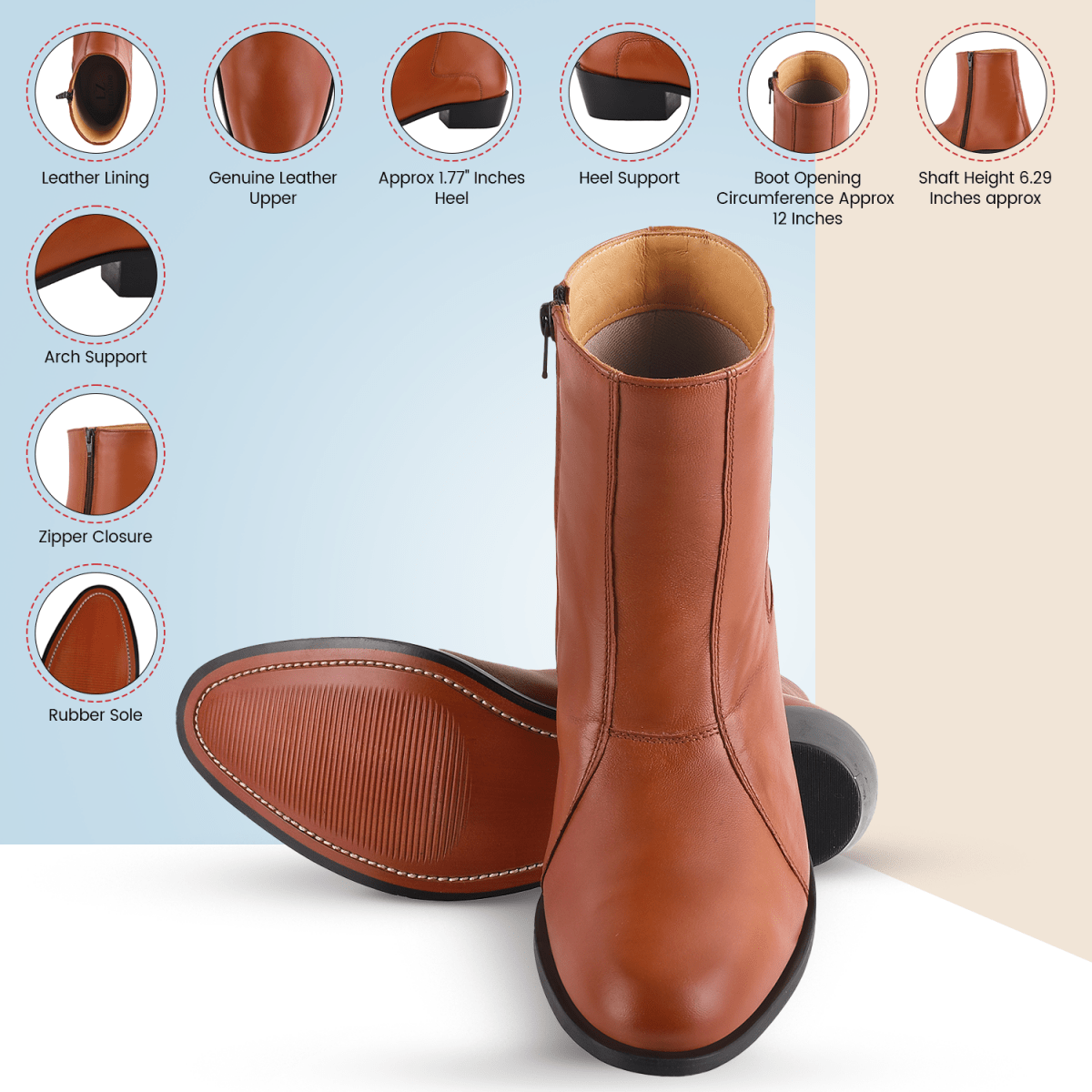 Jazzy Jackman Leather Ankle Length Boots For Men Boots by Libertyzeno – Don't Panic Shoes