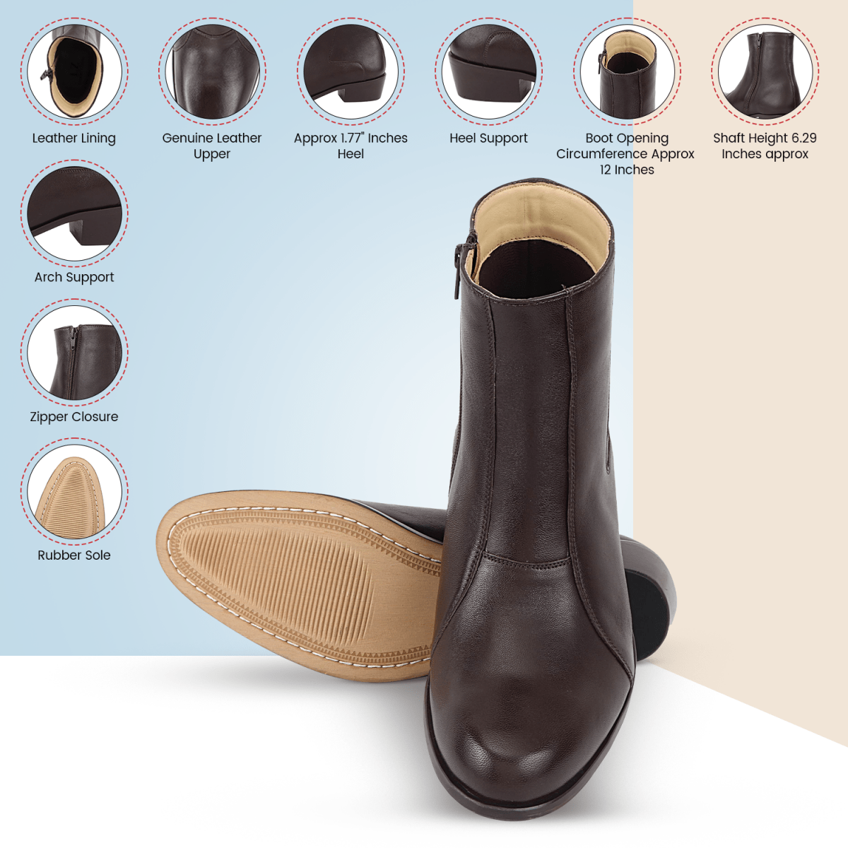 Jazzy Jackman Leather Ankle Length Boots For Men Boots by Libertyzeno – Don't Panic Shoes