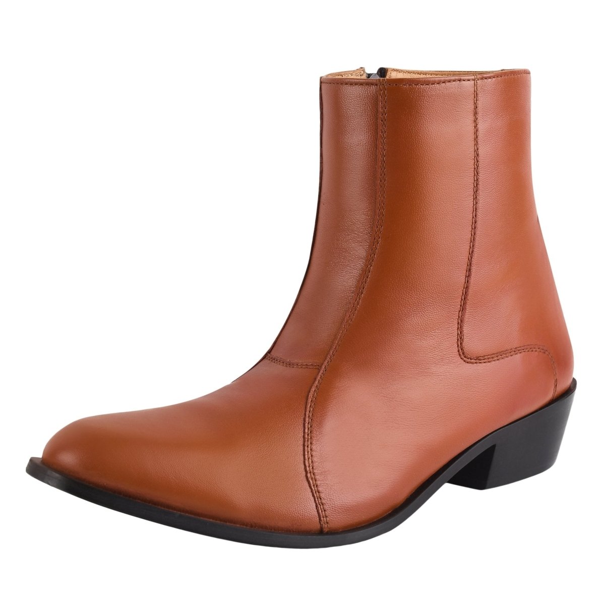 Jazzy Jackman Leather Ankle Length Boots For Men Boots by Libertyzeno – Don't Panic Shoes