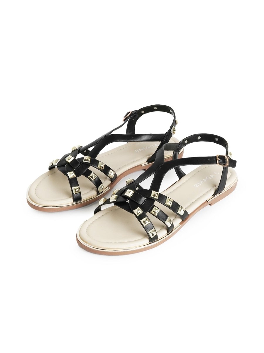 Jennifer | Black Sandals by J.Adams – Don't Panic Shoes