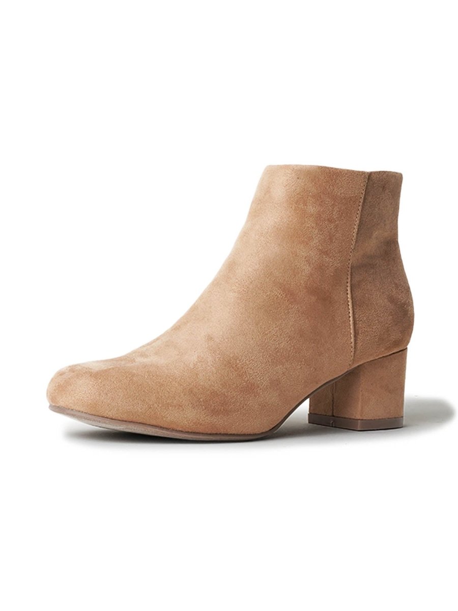 Jody | Beige Booties by J.Adams – Don't Panic Shoes