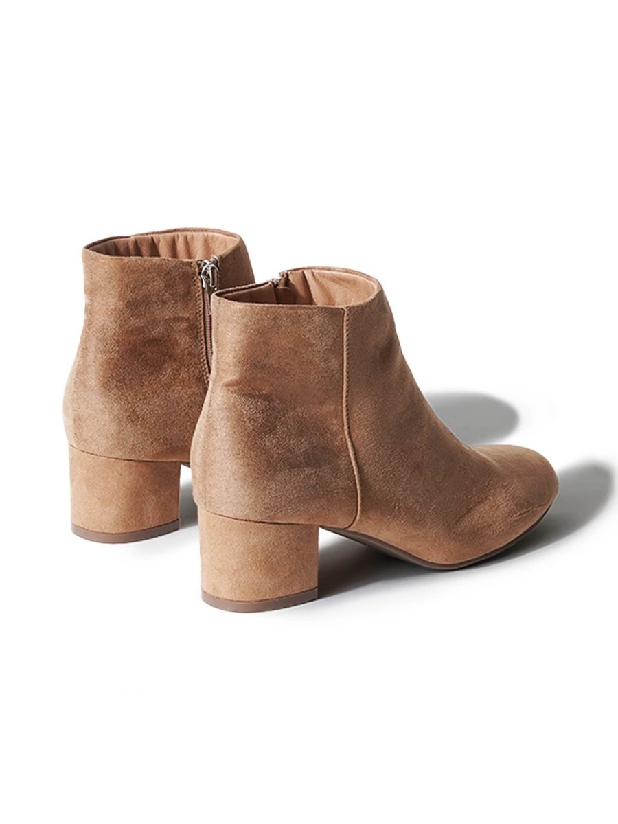 Jody | Beige Booties by J.Adams – Don't Panic Shoes