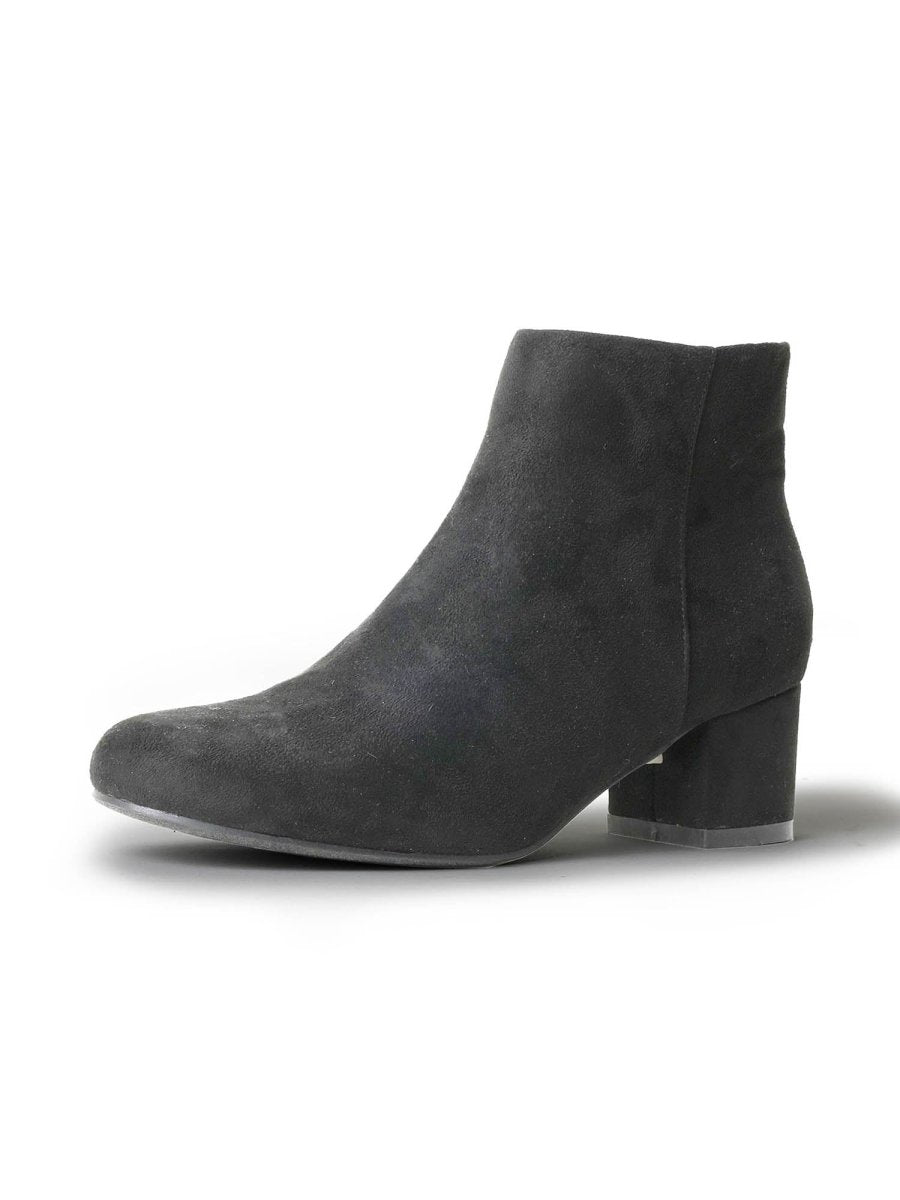 Jody | Black Suede Booties by J.Adams – Don't Panic Shoes
