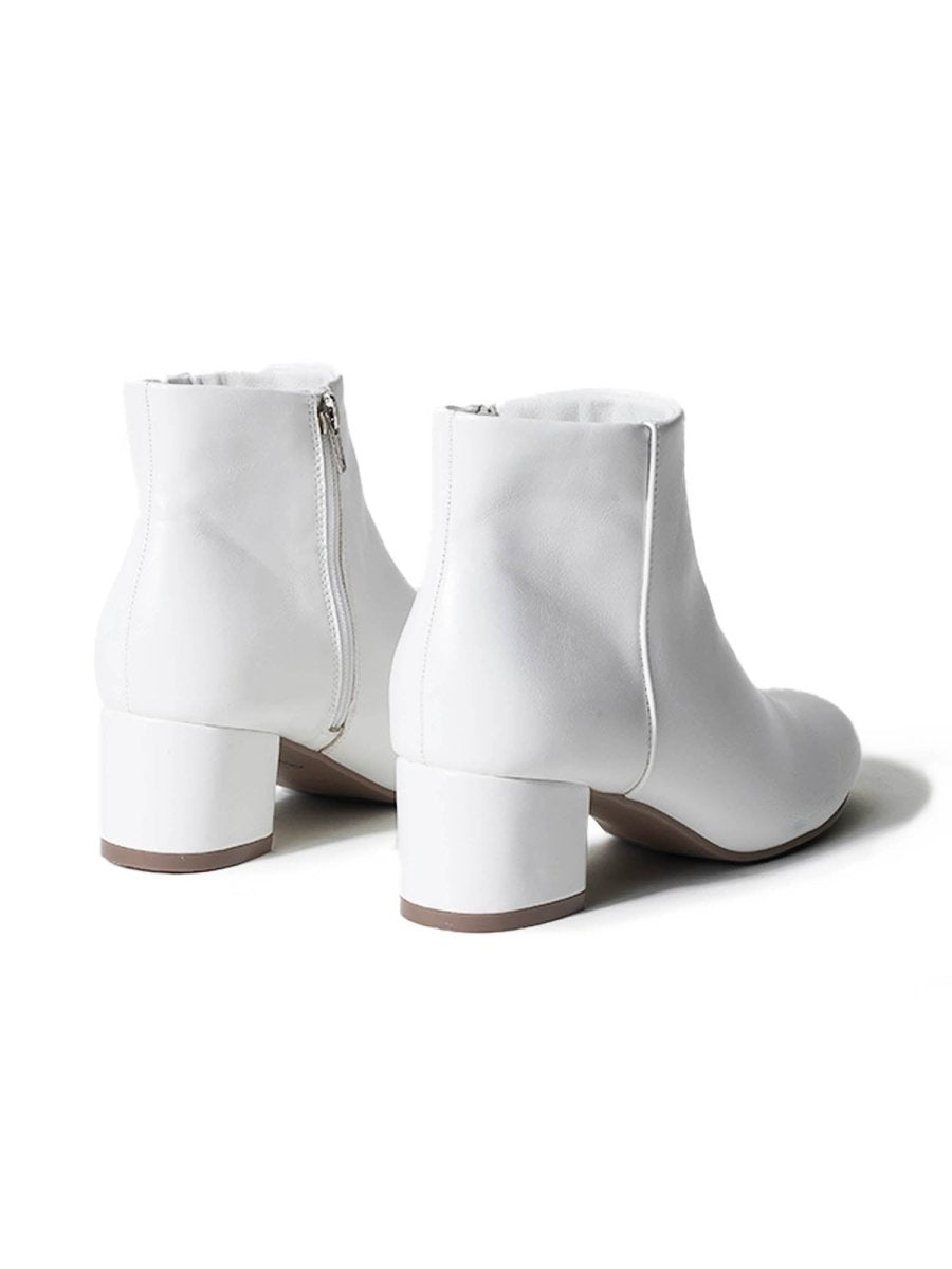 Jody | White Booties by J.Adams – Don't Panic Shoes