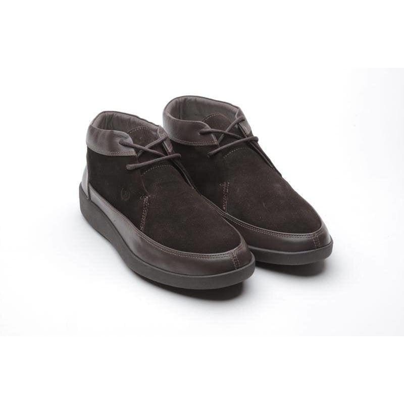 Johnny Famous Bally Style Central Park Men's Brown Leather And Suede High Tops Shoes by Johnny Famous – Don't Panic Shoes