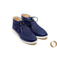 Thumbnail for Johnny Famous Bally Style Central Park Men’s Navy Blue Suede