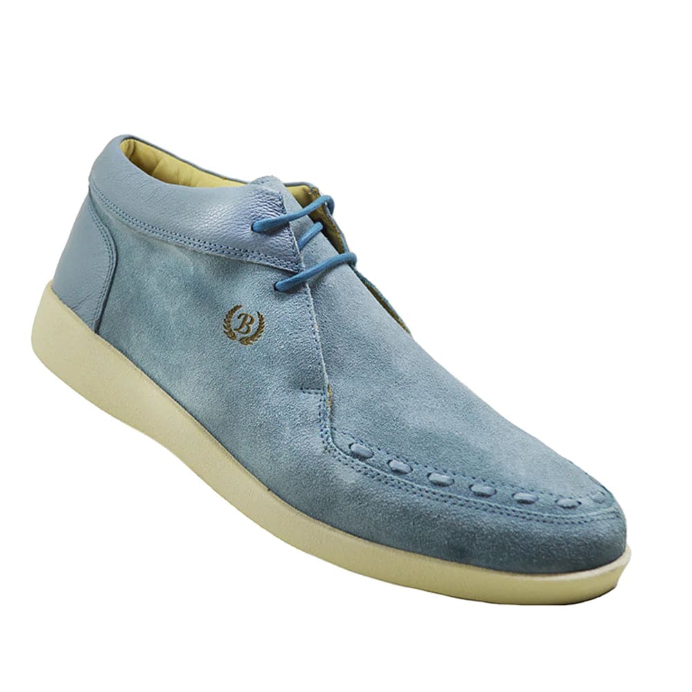 Johnny Famous Bally Style Soho Men’s Baby Blue Suede