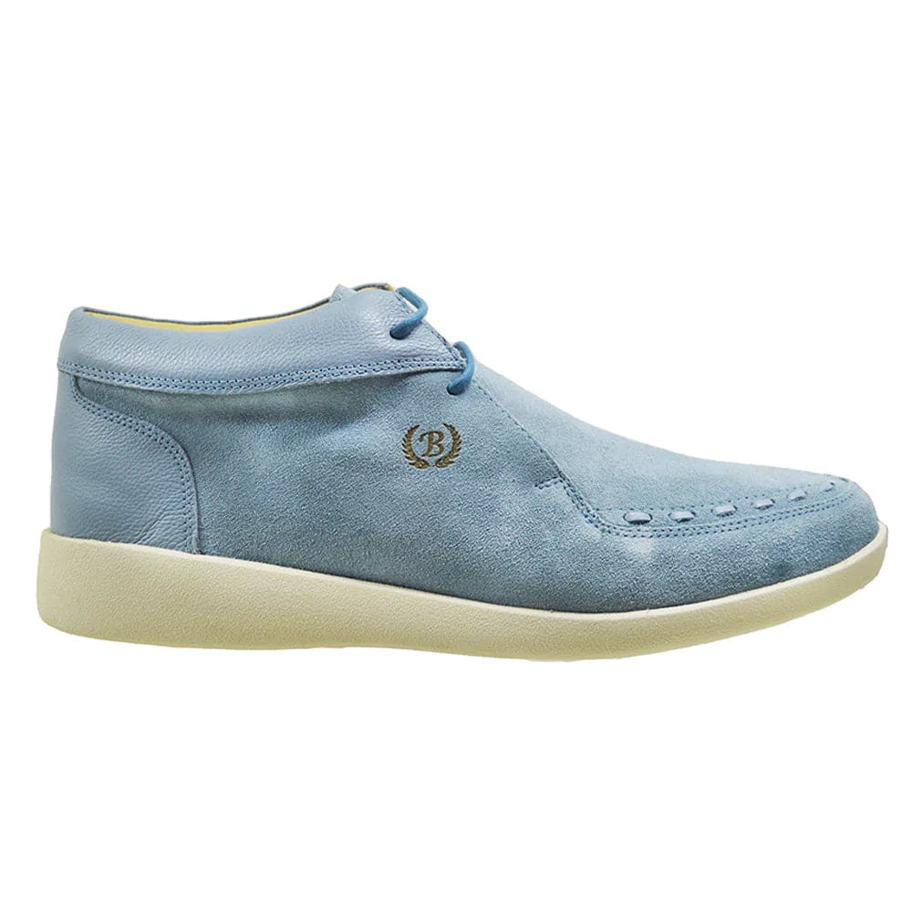 Johnny Famous Bally Style Soho Men’s Baby Blue Suede