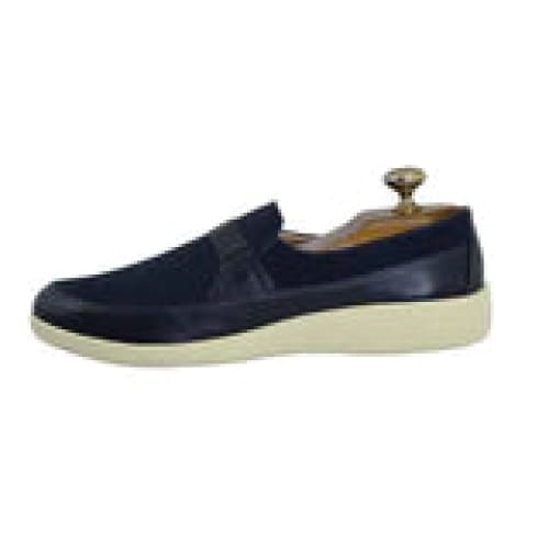 Johnny Famous Bally Style Tribeca Men’s Navy Blue Suede