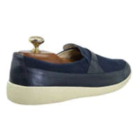 Thumbnail for Johnny Famous Bally Style Tribeca Men’s Navy Blue Suede