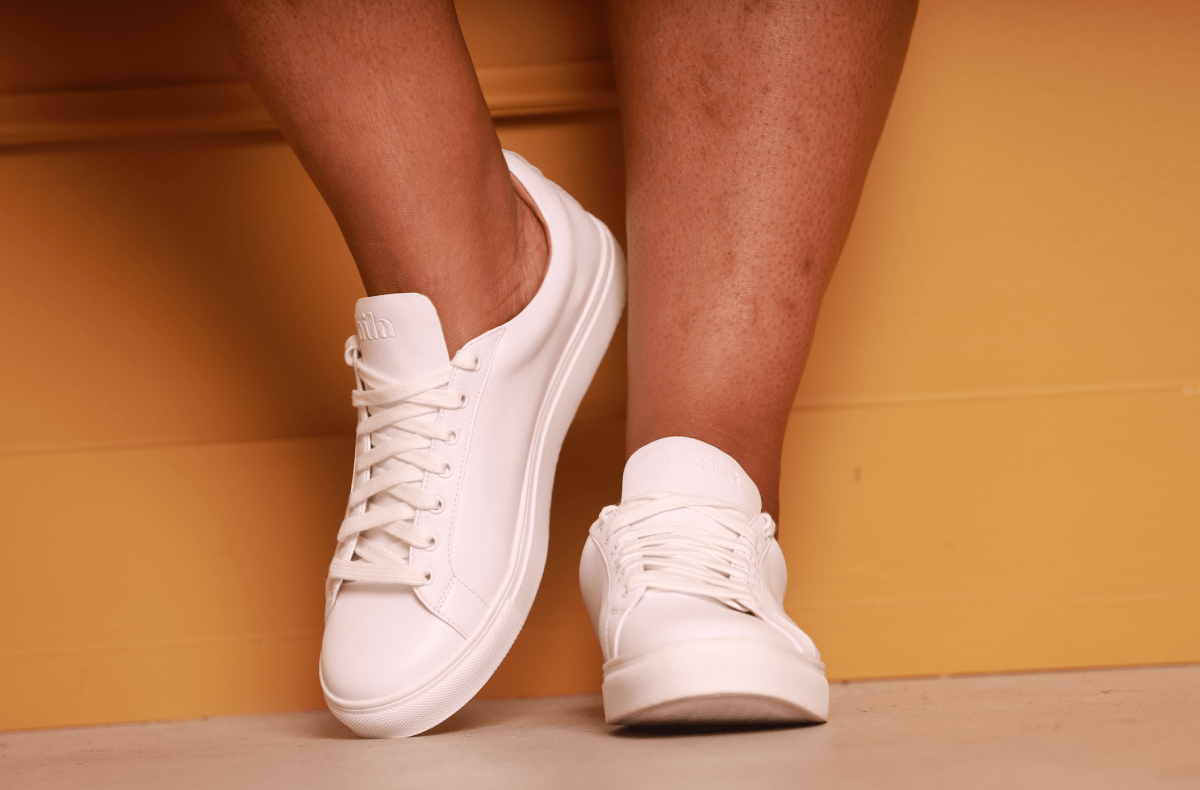 Jordin Sneakers White Shoes by Vaila Shoes – Don't Panic Shoes