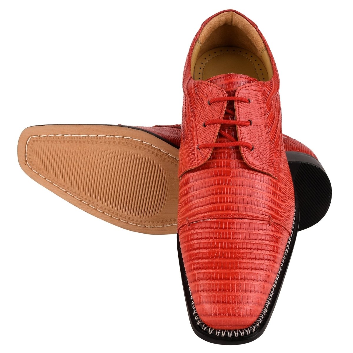 Jostin Genuine Leather Lizard Print Oxford Style Dress Shoes For Men Shoes by Libertyzeno – Don't Panic Shoes