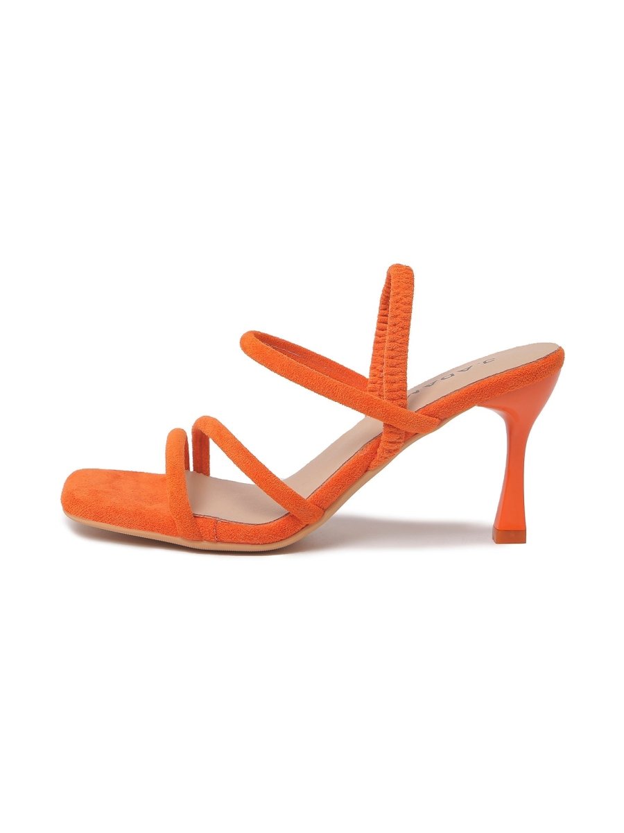 Julie | Orange Heels by J.Adams – Don't Panic Shoes