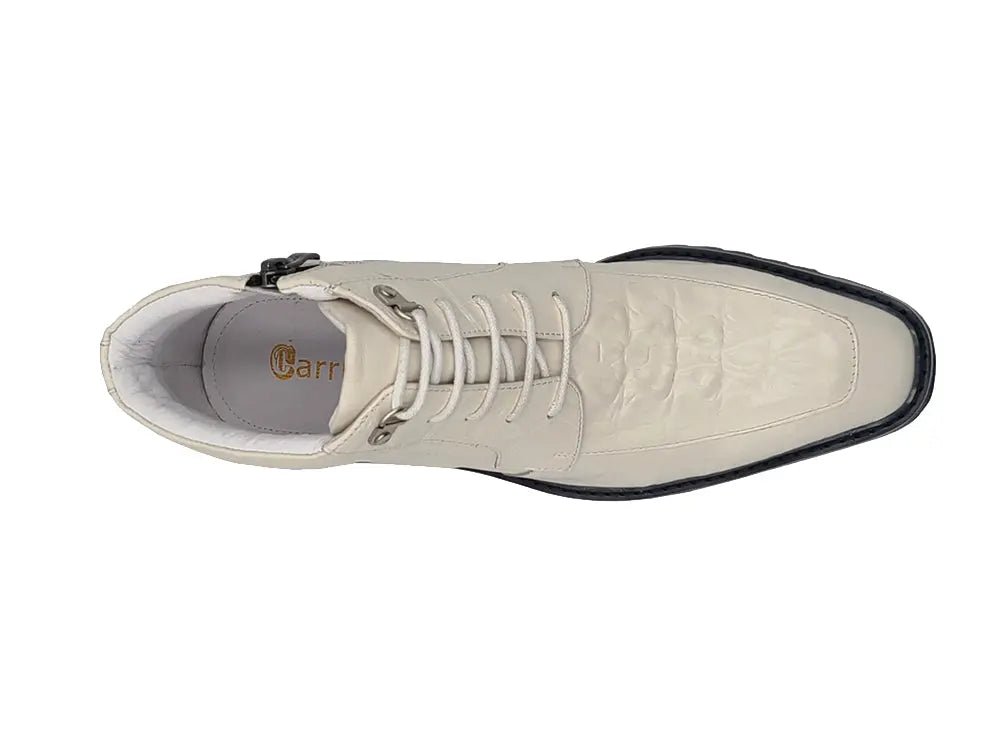 Kb Alligator Embossed Men's Leather Boots Kb516 - 50 Boots by Carrucci Shoes – Don't Panic Shoes