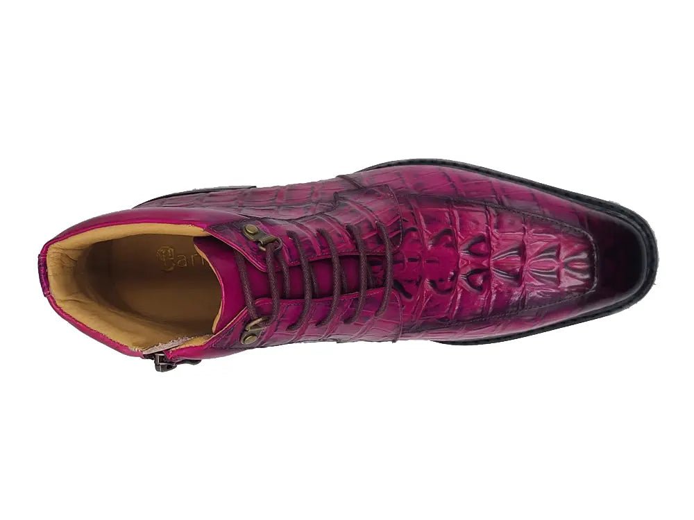 Kb Alligator Embossed Men's Leather Boots Kb516 - 50 Boots by Carrucci Shoes – Don't Panic Shoes