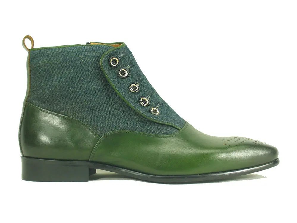 Kb Button Up Slip On Boot Classic Calfskin Kb524 - 12sc Boots by Carrucci Shoes – Don't Panic Shoes