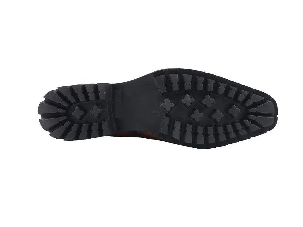 Kb Lug Sole Chelsea Boot Wingtip Toe Calf Leather Kb515 - 13 Boots by Carrucci Shoes – Don't Panic Shoes