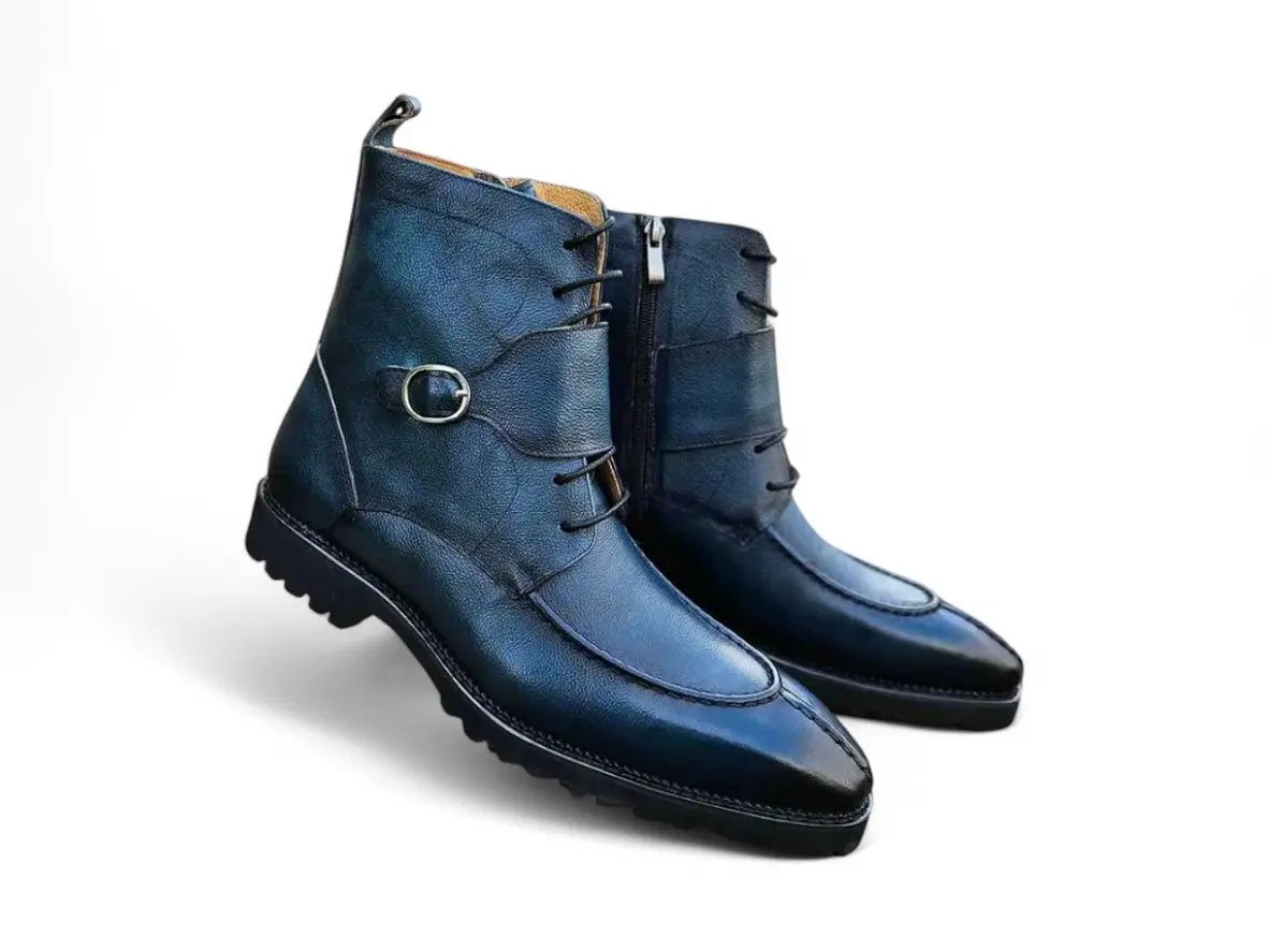 Kb Rugged Split Toe Lace Up Boot Leather Boot Kb480 - 03 Boots by Carrucci Shoes – Don't Panic Shoes