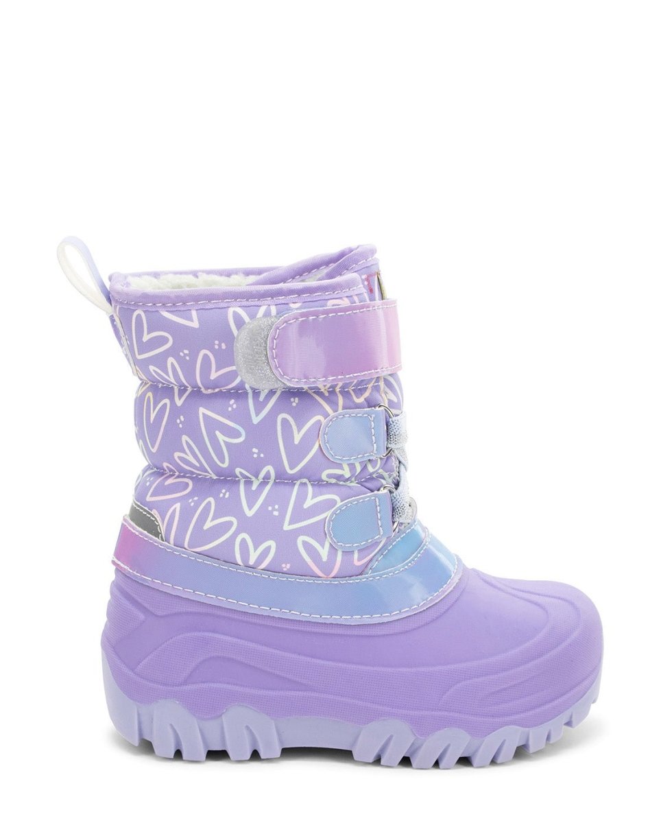 Kids Ascend Faux Fur Cold Weather Boot - Purple Snow Boots by Western Chief Kids' – Don't Panic Shoes