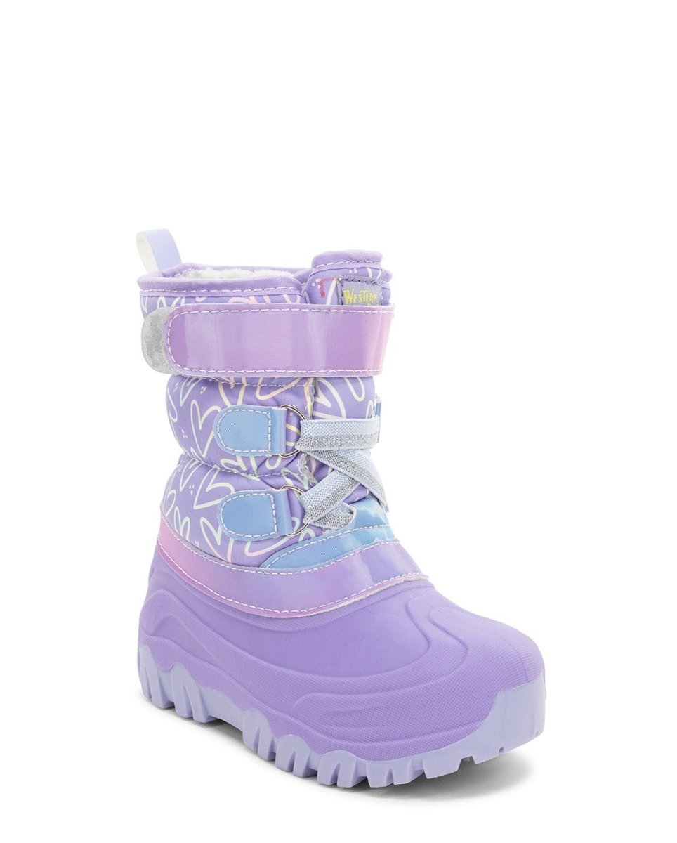 Kids Ascend Faux Fur Cold Weather Boot - Purple Snow Boots by Western Chief Kids' – Don't Panic Shoes