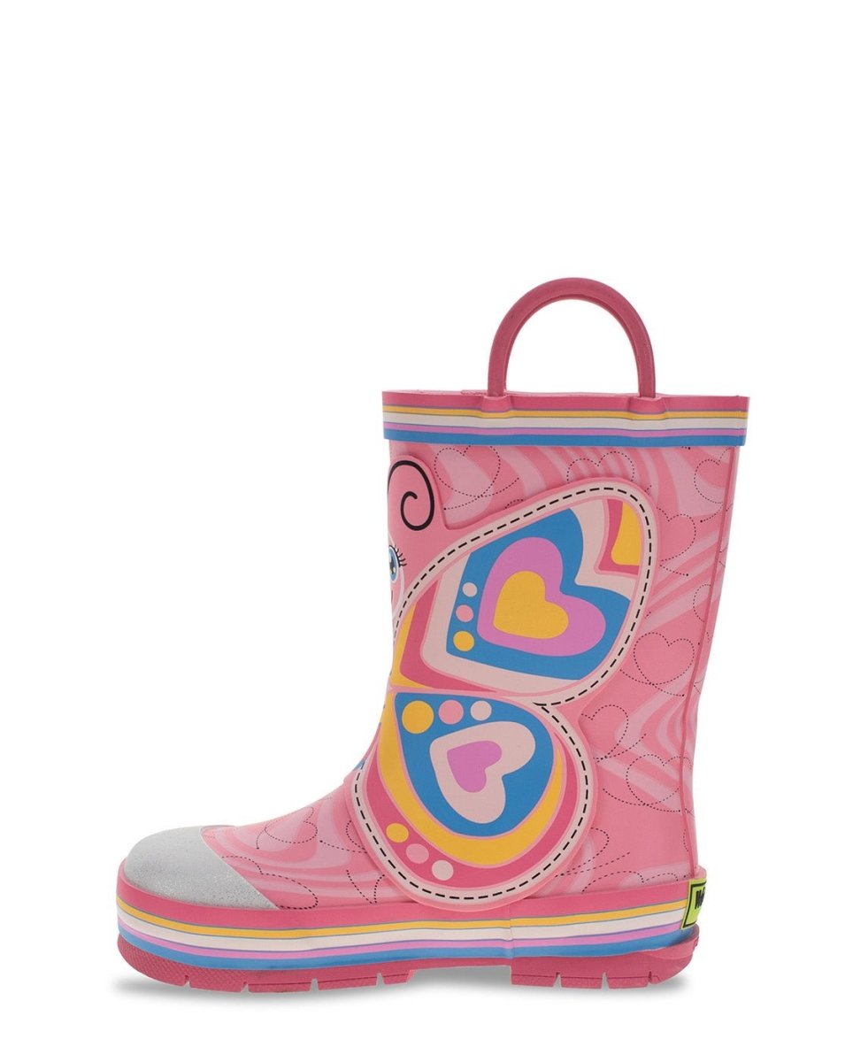 Kids Bella Butterfly Rain Boot - Pink Rain Boots by Western Chief Kids' – Don't Panic Shoes
