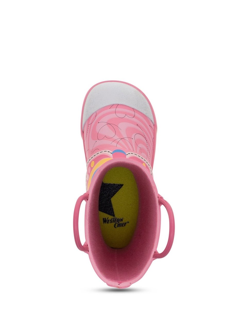 Kids Bella Butterfly Rain Boot - Pink Rain Boots by Western Chief Kids' – Don't Panic Shoes
