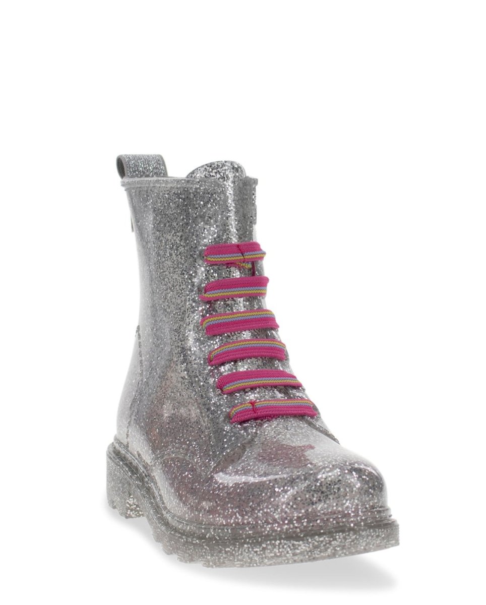 Kids Combat Ankle Rain Boot - Silver Rain Boots by Western Chief Kids' Sale – Don't Panic Shoes