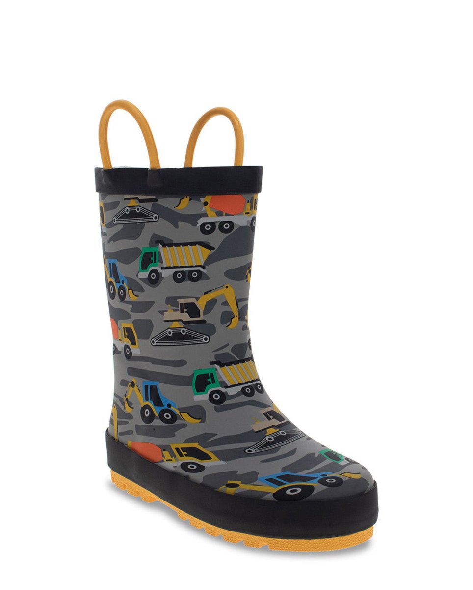 Kids Construction Rain Boot - Gray Rain Boots by Western Chief Kids' – Don't Panic Shoes