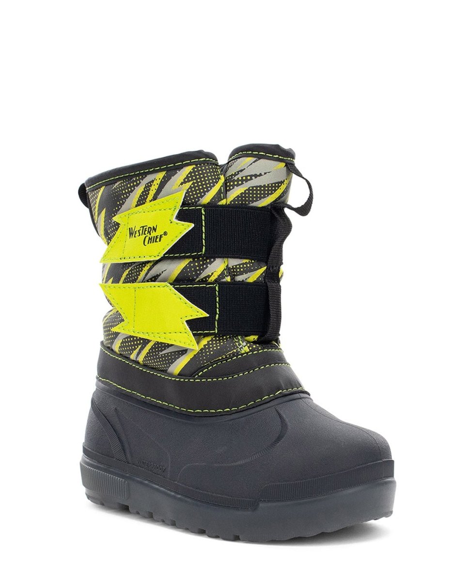 Kids Denali Lighted Faux Fur Cold Weather Boot - Charcoal Snow Boots by Western Chief Kids' – Don't Panic Shoes