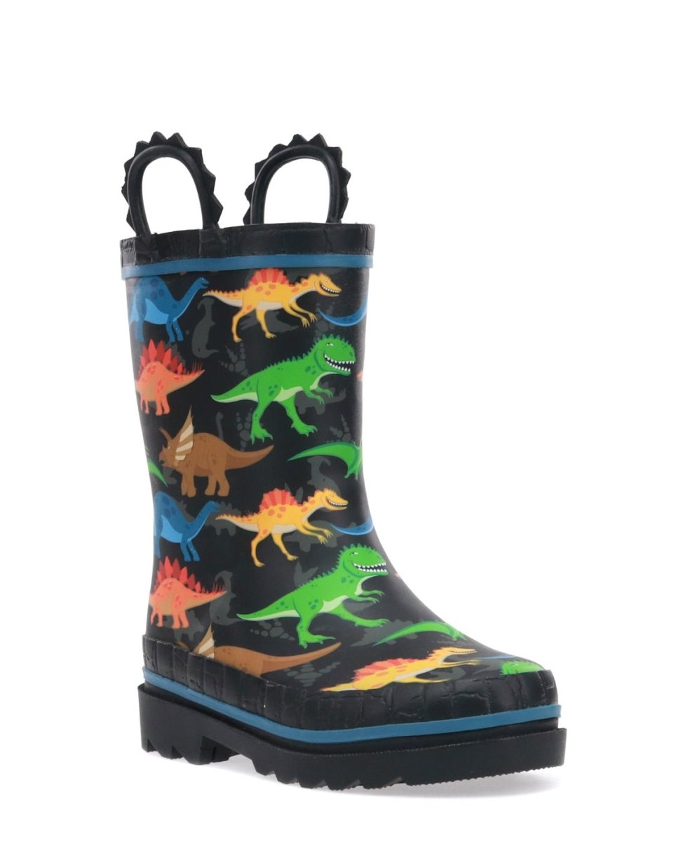 Kids Dino World Rain Boot - Black Rain Boots by Western Chief Kids' – Don't Panic Shoes