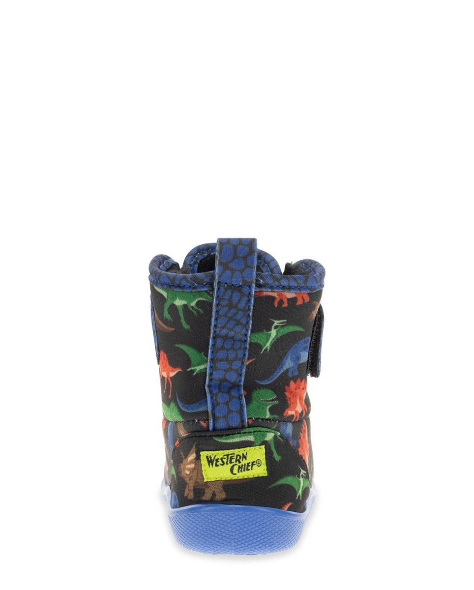 Kids Dinosaur World Baby Boot - Black Slippers by Western Chief Kids' Sale – Don't Panic Shoes