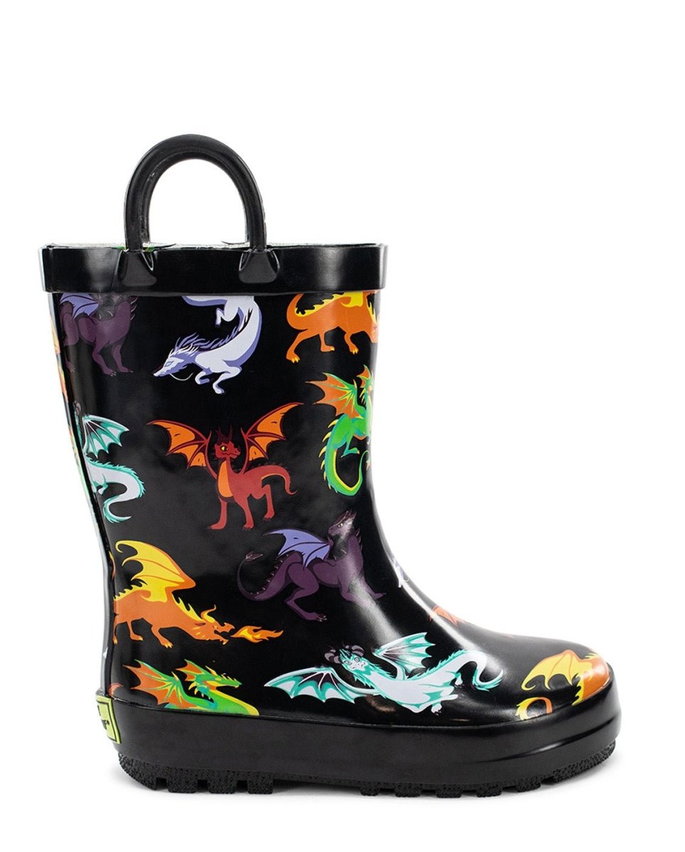 Kids Dragon Rain Boot - Black Rain Boots by Western Chief Kids' Sale – Don't Panic Shoes