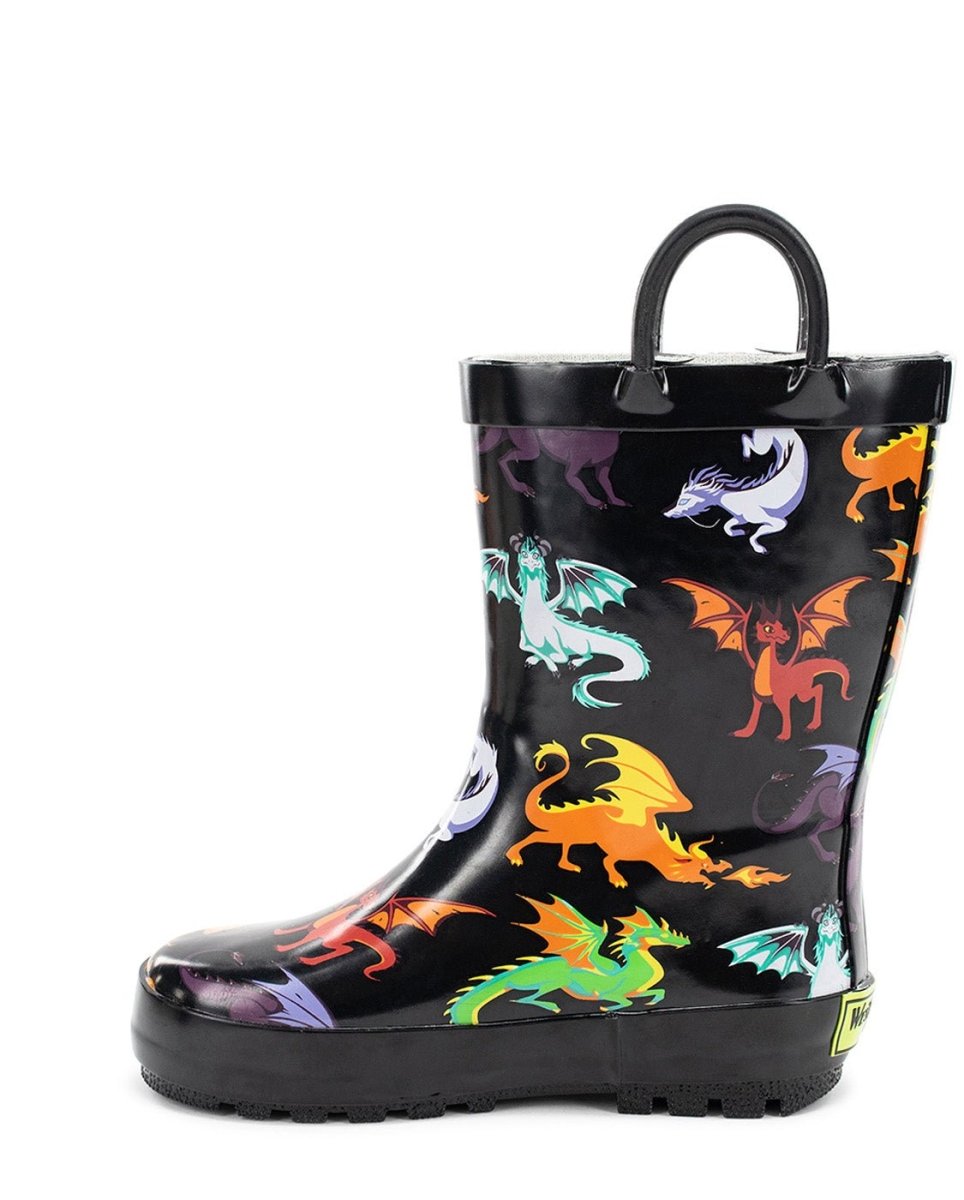 Kids Dragon Rain Boot - Black Rain Boots by Western Chief Kids' Sale – Don't Panic Shoes