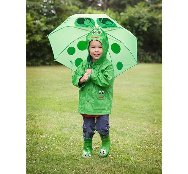 Kids Fritz Frog Umbrella - Green Umbrellas by Western Chief Kids' – Don't Panic Shoes