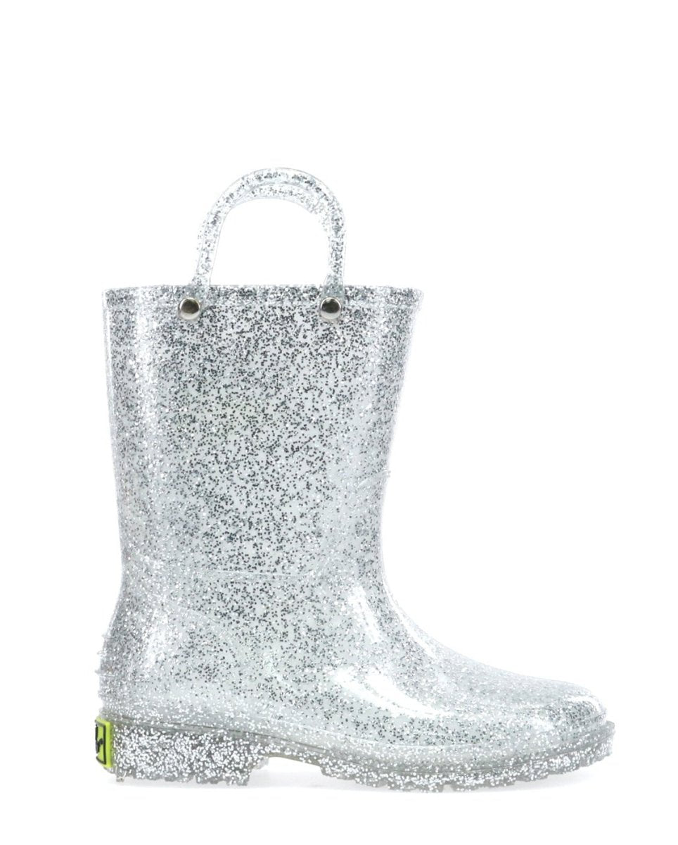Kids Glitter Rain Boot - Silver Rain Boots by Western Chief Kids' – Don't Panic Shoes