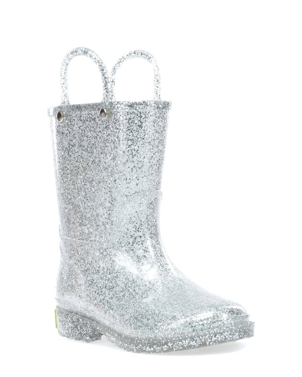 Kids Glitter Rain Boot - Silver Rain Boots by Western Chief Kids' – Don't Panic Shoes