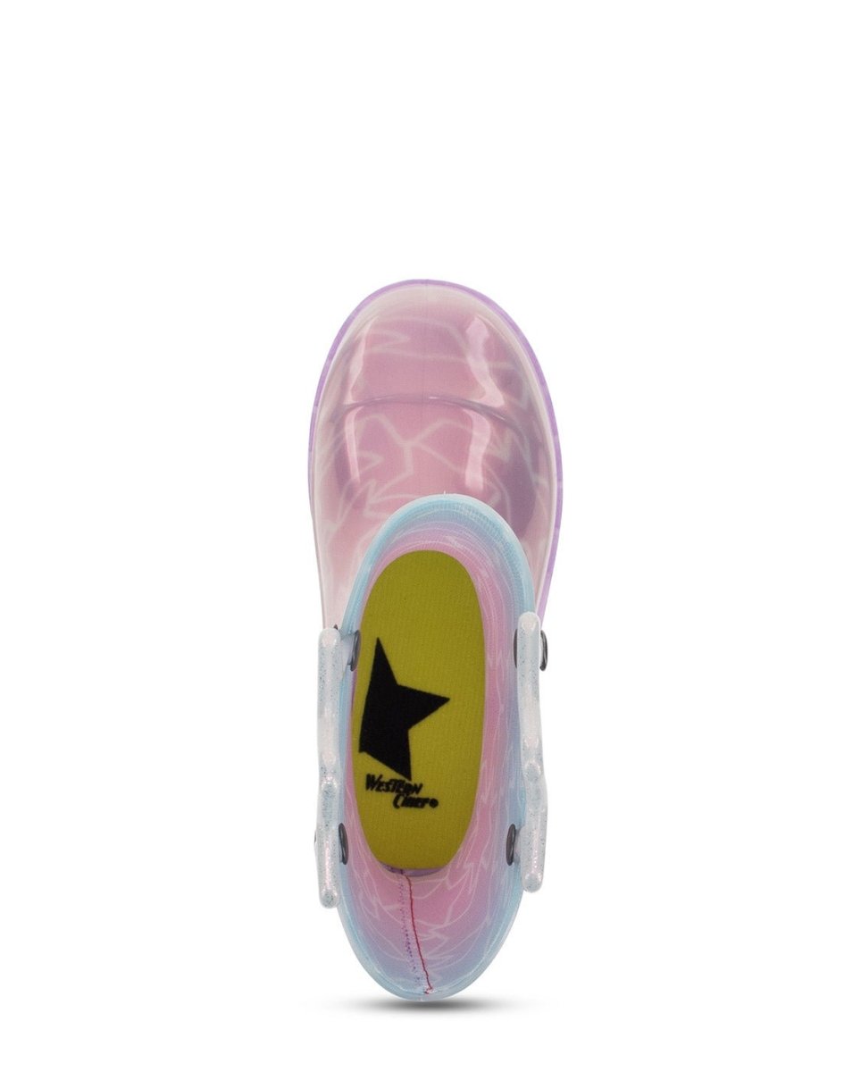 Kids Glitter Stars Lighted Rain Boot - Multi Rain Boots by Western Chief Kids' – Don't Panic Shoes