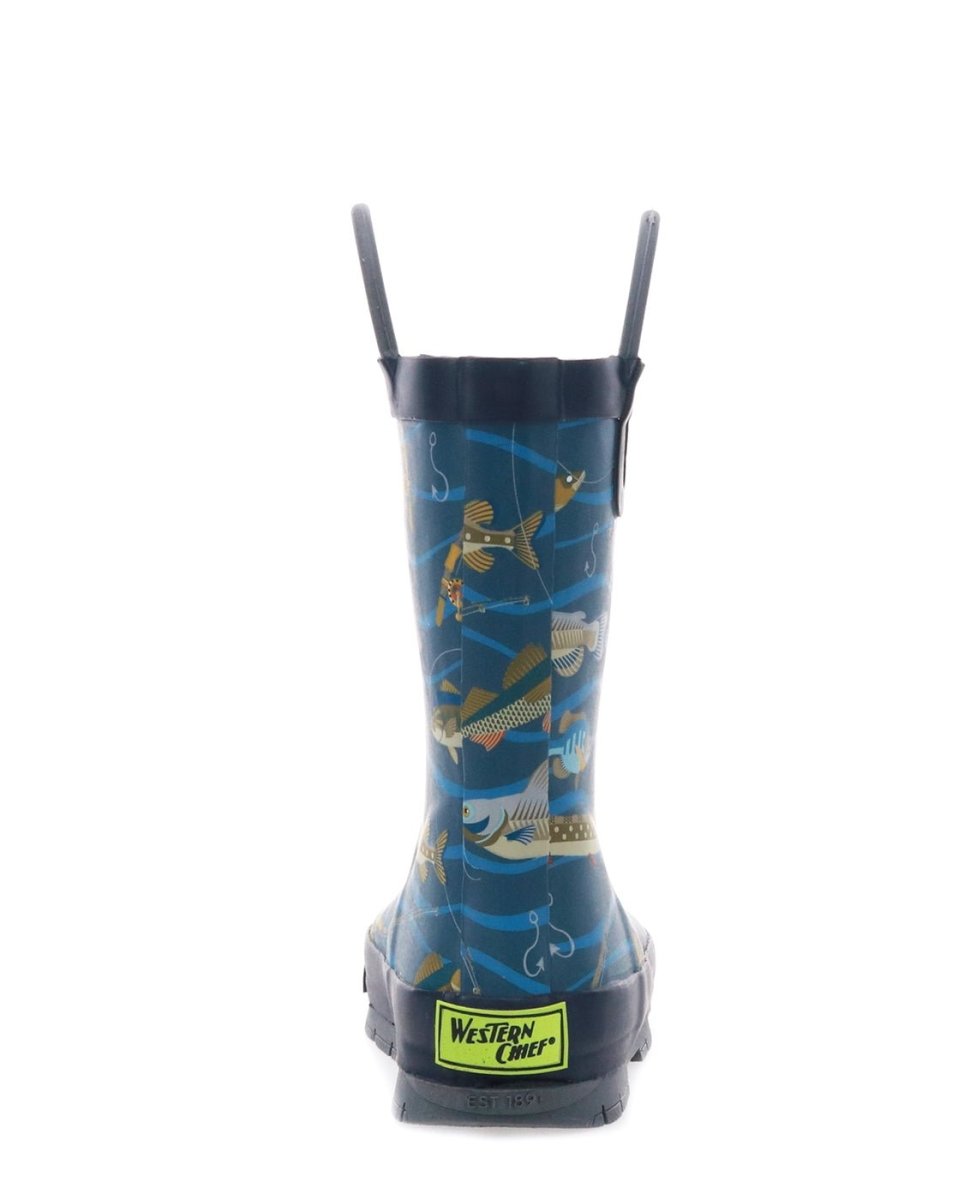 Kids Gone Fish'n Rain Boot - Navy Rain Boots by Western Chief Kids' – Don't Panic Shoes