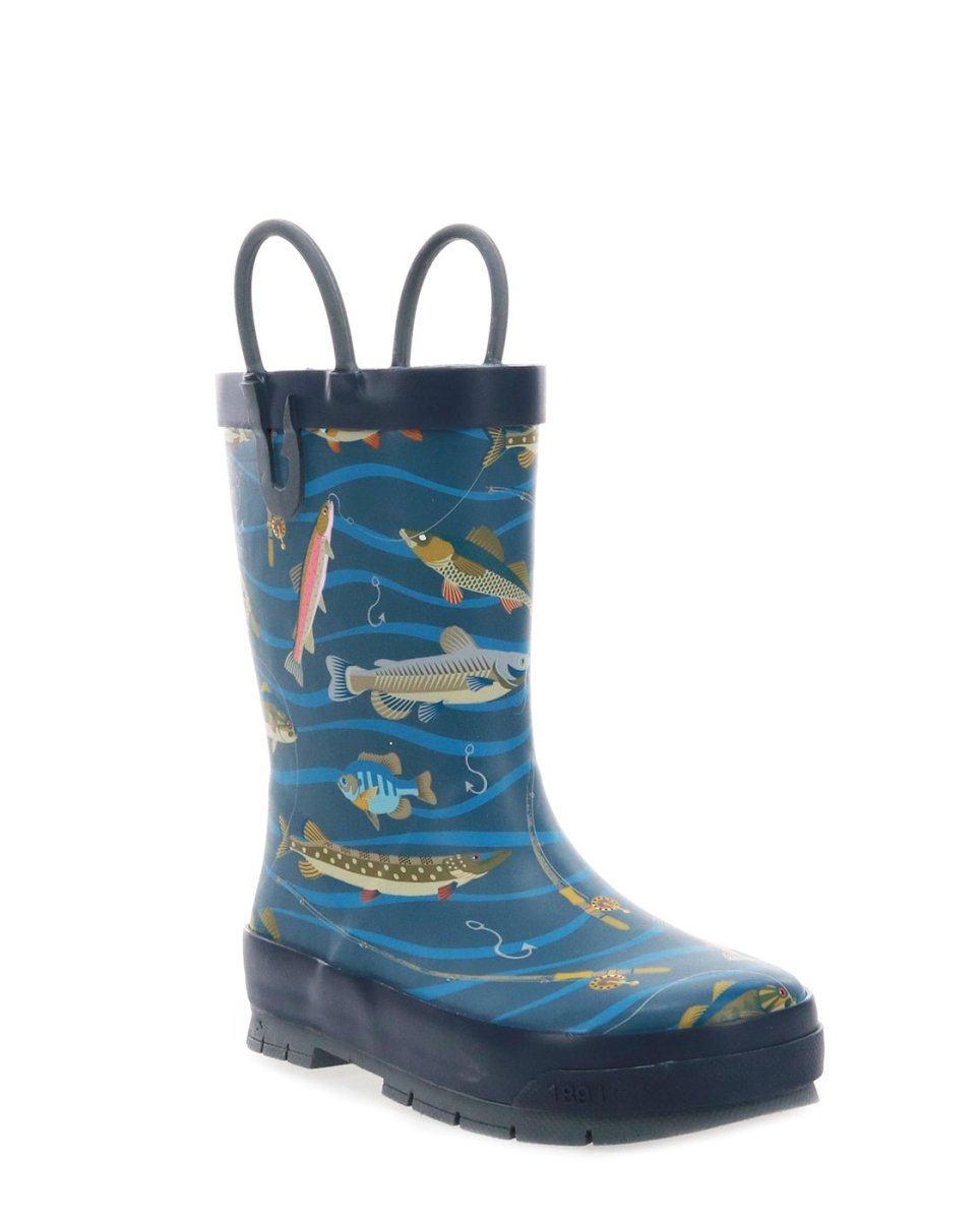 Kids Gone Fish'n Rain Boot - Navy Rain Boots by Western Chief Kids' – Don't Panic Shoes