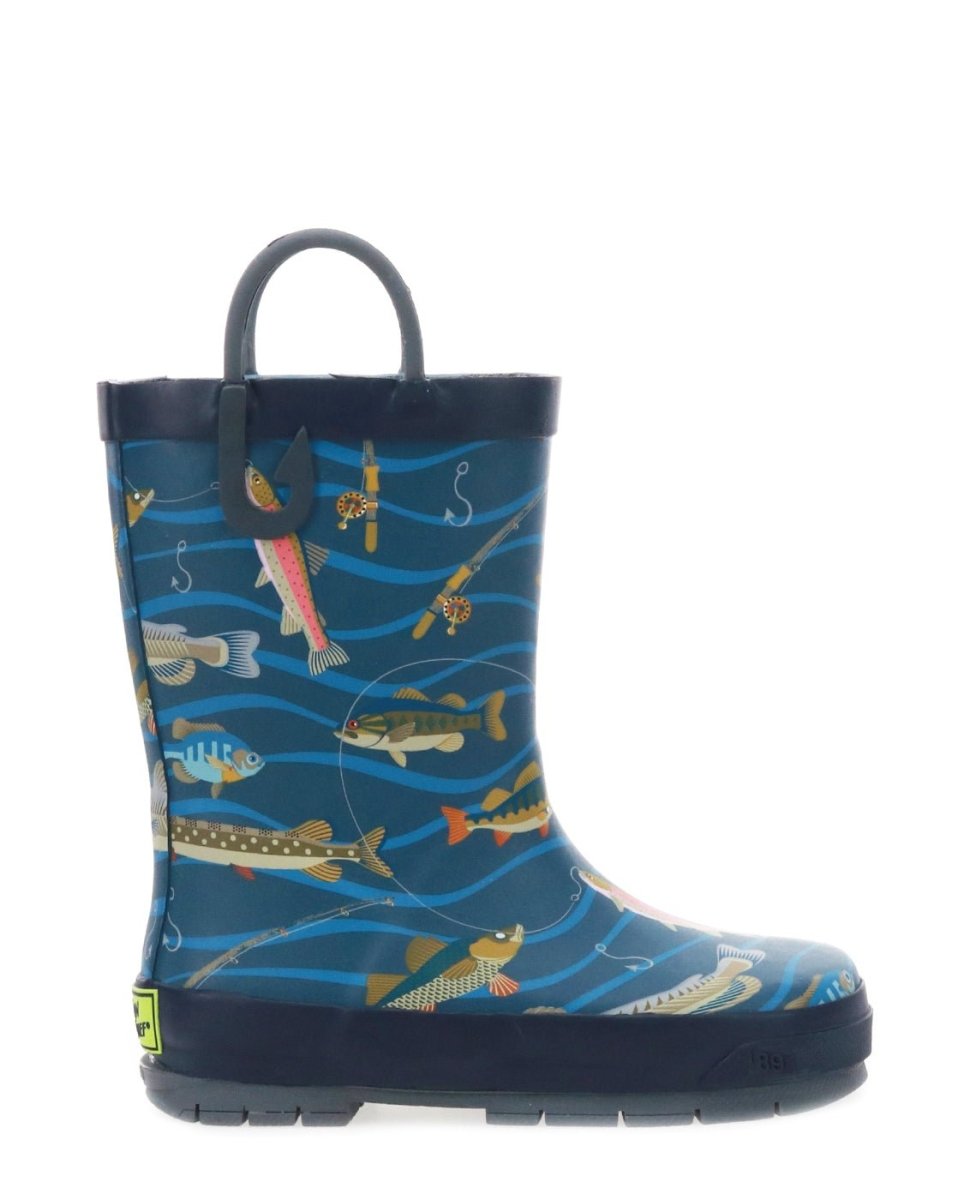 Kids Gone Fish'n Rain Boot - Navy Rain Boots by Western Chief Kids' – Don't Panic Shoes