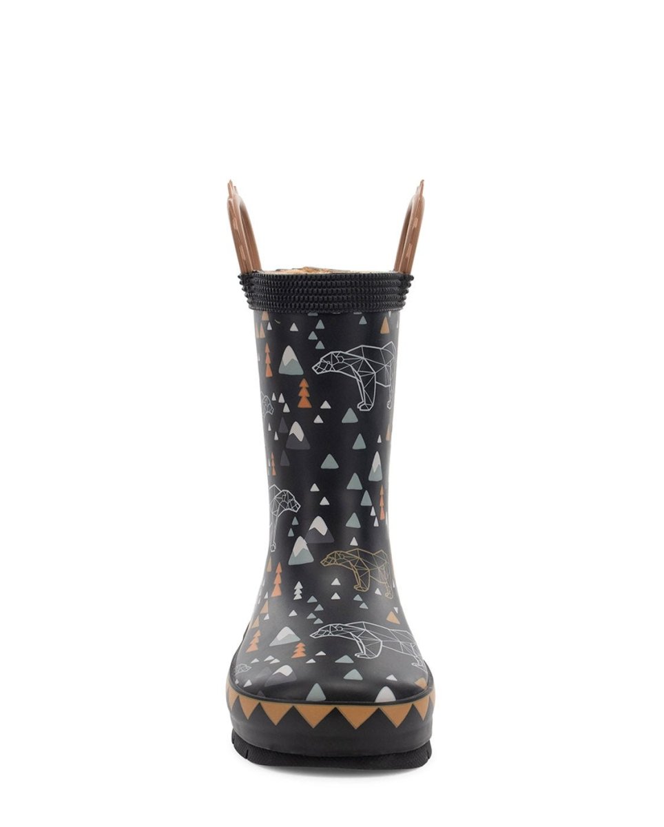Kids Grizzly Faux Fur Rain Boot - Black Rain Boots by Western Chief Kids' – Don't Panic Shoes