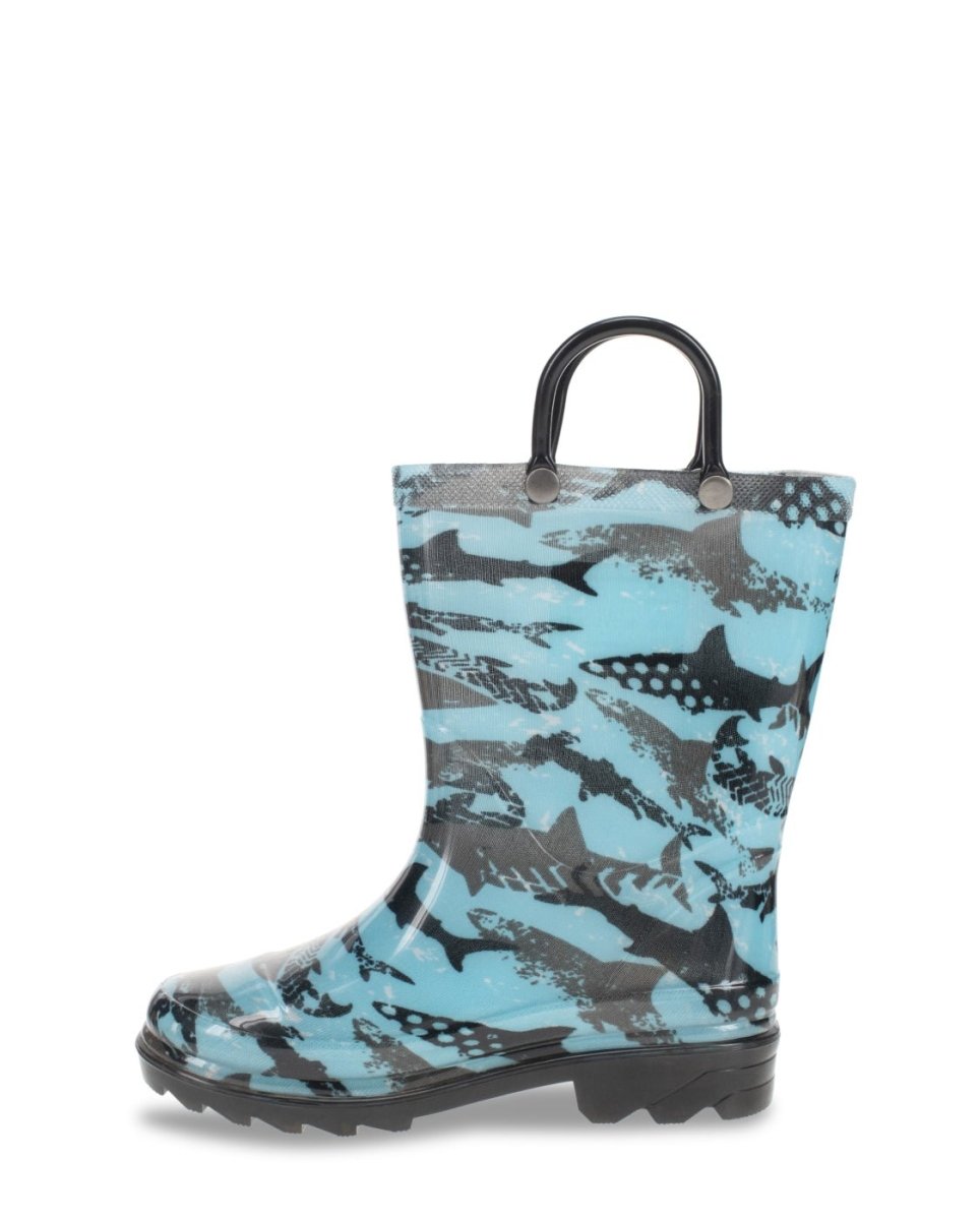Kids Grunge Shark Lighted Rain Boot - Blue Rain Boots by Western Chief Kids' – Don't Panic Shoes