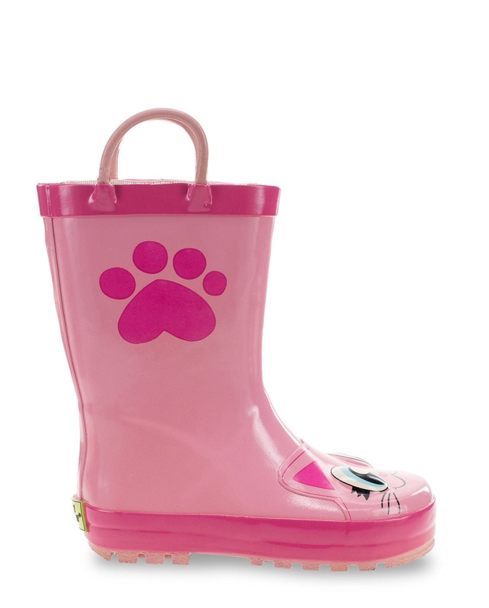 Kids Khloe Cat Rain Boot - Pink Rain Boots by Western Chief Kids' – Don't Panic Shoes